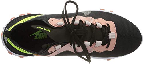 Nike W React Element 55 PRM, Zapatillas para Correr para Mujer, Black Volt Coral Stardust, 38 EU