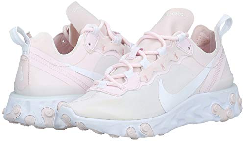 Nike W React Element 55, Zapatillas de Atletismo para Mujer, Multicolor (Pale Pink/White 600), 42 EU