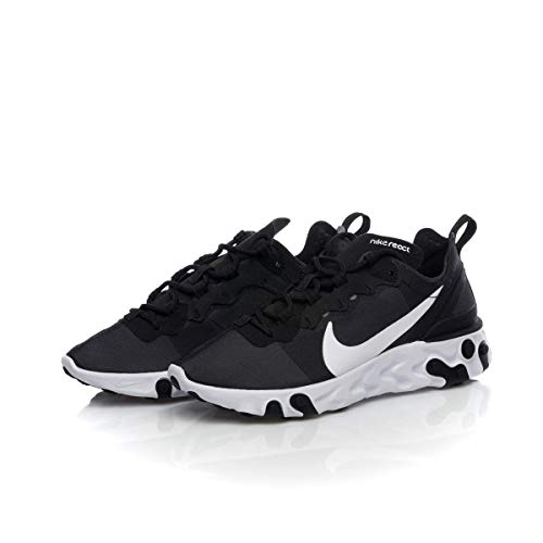 Nike W React Element 55, Zapatillas de Running para Mujer, Negro (Black/White 003), 36.5 EU