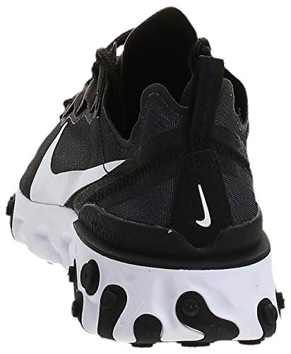 Nike W React Element 55, Zapatillas de Running para Mujer, Negro (Black/White 003), 38 EU