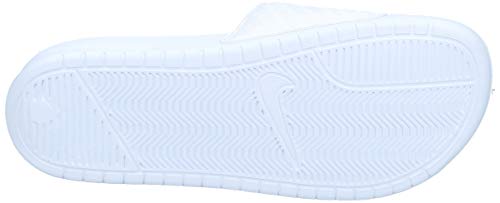 Nike Wmns Benassi JDI, Chanclas para Mujer, Blanco (White/Metallic Silver 102), 39 EU