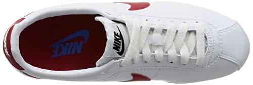 Nike Wmns Classic Cortez Leather, Zapatillas para Mujer, Blanco (White/Varsity Red-Varsity Royal 103), 37.5 EU