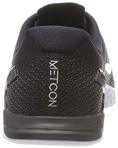 Nike Wmns Metcon 4, Zapatillas de Gimnasia para Mujer, Negro (Black/Metallic Silver/White/Volt Glow 001), 42.5 EU