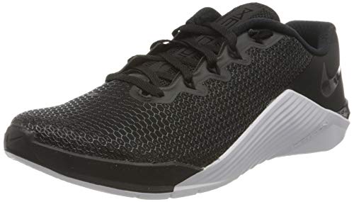 Nike Wmns Metcon 5, Zapatillas de Deporte para Mujer, Multicolor (Black/Black/White/Wolf Grey 10), 36 EU