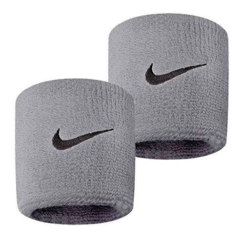 NIKE Wristband Muñequera, Unisex, Gris (Grey Heather/Black), Talla única