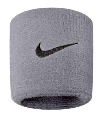 NIKE Wristband Muñequera, Unisex, Gris (Grey Heather/Black), Talla única