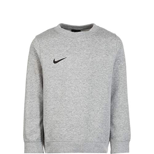 NIKE Y CRW FLC TM Club19 Sudadera, Niños, dk Grey Heather/Black, L