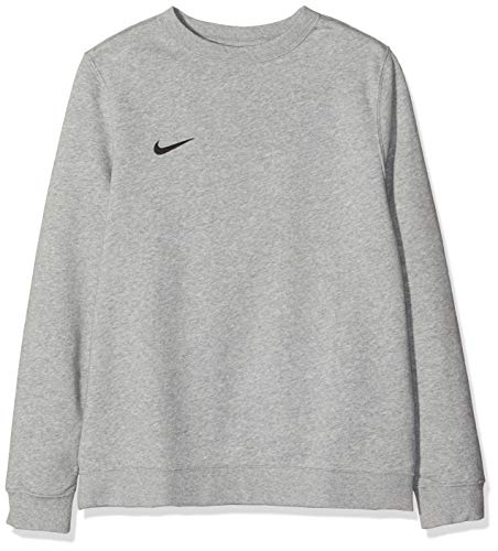 NIKE Y CRW FLC TM Club19 Sudadera, Niños, dk Grey Heather/Black, L