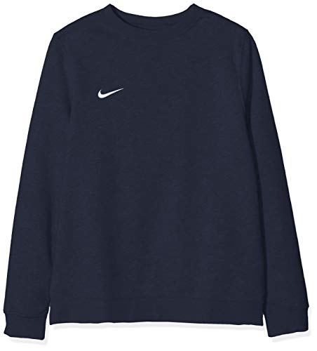 NIKE Y CRW FLC TM Club19 Sudadera, Obsidian/White, S para Niños