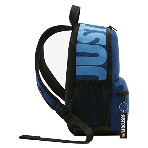 NIKE Y NK BRSLA JDI MINI BKPK, Mochila Unisex infantil, Multicolor (Gym Blue/Black/Blue), 15x24x45 cm (W x H x L)