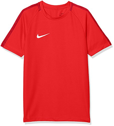 NIKE Y NK Dry Acdmy18 Top SS T-Shirt, Niños, University Red/Gym Red/White, XL