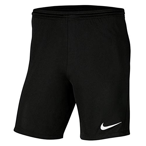 NIKE Y Nk Dry Park III Short NB K Pantalones Cortos de Deporte, Unisex niños, Black/White, M