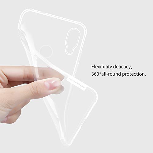 NILLKIN Funda para Redmi Note 7, Funda de Gel de TPU Transparente [Ultra Delgado] [Protección y Borde Antideslizante] [Compatible con Carga inalámbrica] Redmi Note 7-Transparente