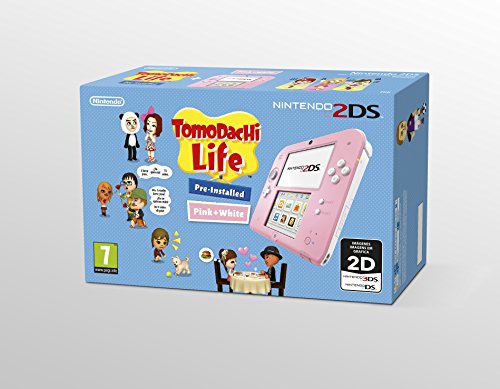 Nintendo 2DS - Consola, Color Rosa + Tomodachi Life (Preinstalado)