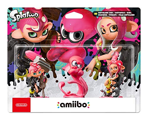 Nintendo - Amiibo Octoling Chico, Chica, Pulpo [Pack de 3]