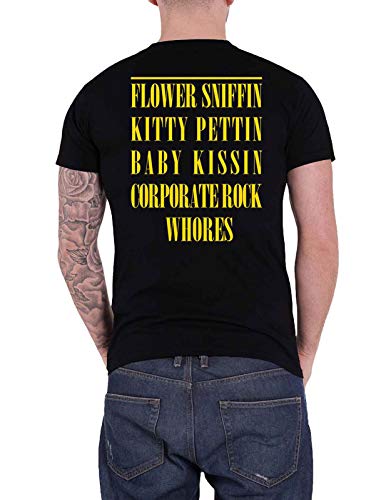 Nirvana T Shirt Flower Sniffin Band Logo Nevermind Nuevo Oficial De Los Hombres Size L