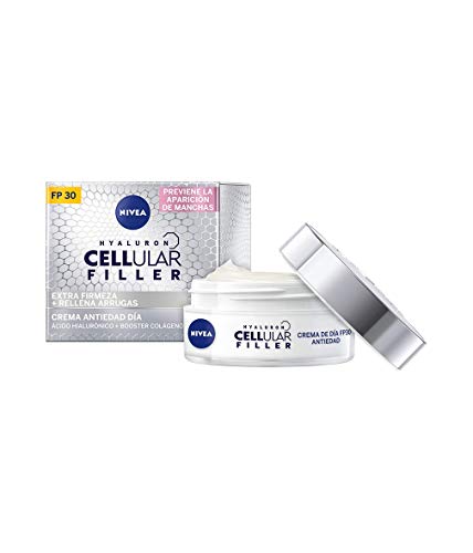 NIVEA Hyaluron Cellular Filler Cuidado de Día FP30, crema hidratante de día, crema antiarrugas con ácido hialurónico, crema antiedad - 1 x 50 ml