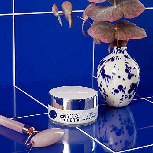 NIVEA Hyaluron Cellular Filler Cuidado de Día FP30, crema hidratante de día, crema antiarrugas con ácido hialurónico, crema antiedad - 1 x 50 ml