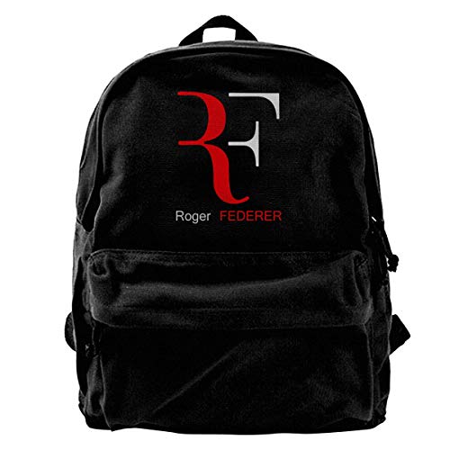 NJIASGFUI Roger Federer - Mochila de lona para gimnasio, senderismo, portátil, para hombre y mujer