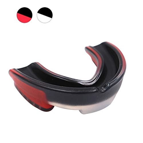 NO LOGO CCH-Yatao, Deportes Boxeo Protector de Boca Suave Equipo de EVA for los Dientes Oral Protección Guardias de Seguridad Fútbol Baloncesto Fitness Gym Accesorios (Color : Red)