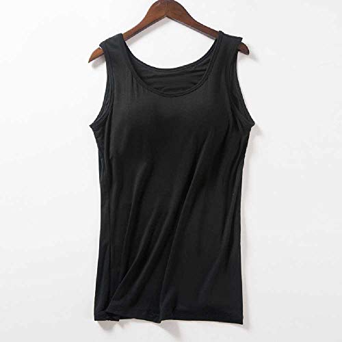 NOBRAND Mordale con Cojín De Pecho Sling Actualización Taza Entrenamiento Running Tank Top Yoga Tops Ejercicio Gym Camisas Yoga Fondo Lady Vest S/Negro