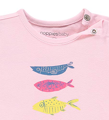 Noppies G tee Slim LS Rogers Camiseta de Manga Larga, Rosa (Flamingo P016), 50 cm para Bebés