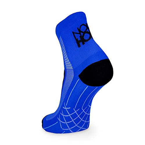 Nordhorn Quarter Pro - Calcetines deportivos para hombre y mujer, transpirables para correr, correr, fitness, ciclismo y crossfit, Primavera-verano 20., Hombre, color azul, tamaño 43/45 ES