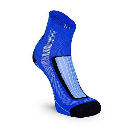 Nordhorn Quarter Pro - Calcetines deportivos para hombre y mujer, transpirables para correr, correr, fitness, ciclismo y crossfit, Primavera-verano 20., Hombre, color azul, tamaño 43/45 ES