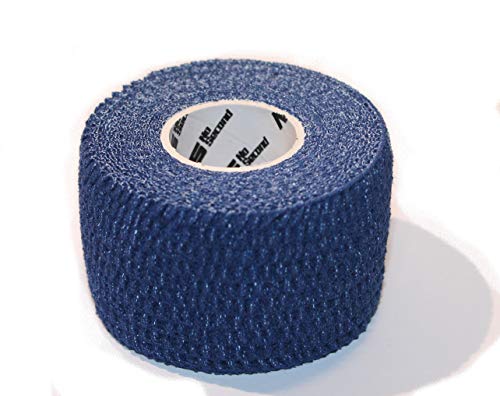 NOSECOND 6 x Pack Tape Premium de algodón elástico Adhesivo de 38mm x 4.5m (Azul)