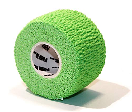 NOSECOND 6 x Pack Tape Premium de algodón elástico Adhesivo de 38mm x 4.5m (Verde)