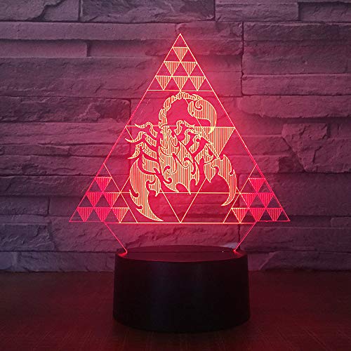 Novedad USB Halterofilia lámpara de Mesa decoración del hogar LED mesita de Noche iluminación del sueño Regalo 6 Control Remoto