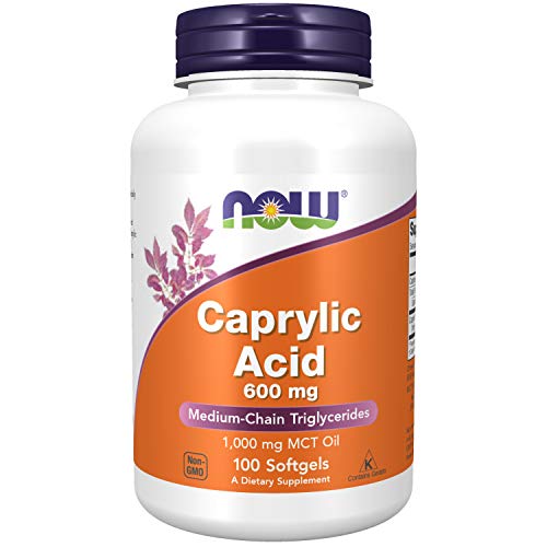 Now Foods Complemento Alimenticio con Caprylic Acid, 600Mg - 100 Cápsulas