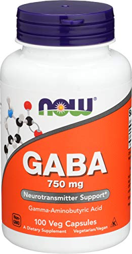 Now Foods GABA 750mg (100) 100 g 100 Unidades