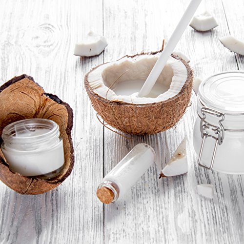 nu3 Aceite de coco orgánico - 500 ml Calidad ecológica - Pulpa de coco prensado en frío - Perfecto para cocinar y como sustituto vegano de mantequilla - Adecuado para el cuidado de la piel y cabello