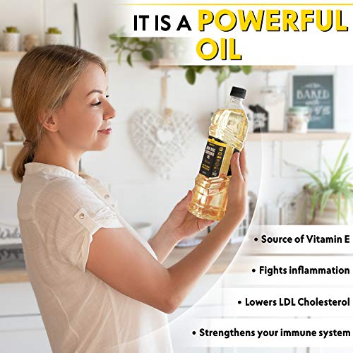 Nueva botella de aceite de girasol con alto contenido en ácido oleico de FlavOil - Aceite de girasol saludable ideal para freír, cocinar y preparar en frío (0.850 Litro)