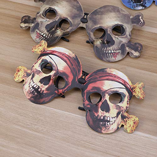 NUOBESTY Gafas de Sol con Forma de Calavera - Paquete de 3 Gafas Originales Artículos de Fiesta de Disfraces de Halloween - Esqueleto (Estilo Aleatorio)