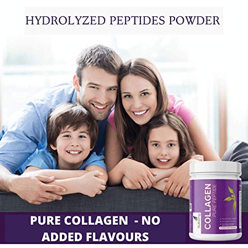 NutriZing Colágeno Hidrolizado en Polvo - Proteína sin Sabor de Ganado Alimentado con Pasto - Colágeno puro sin aditivos - Para Hombre y Mujer - Colágeno puro sin aditivos.