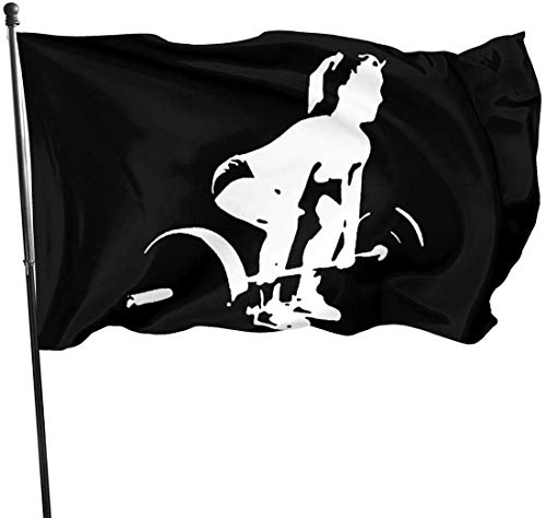 Oaqueen Banderas, Crossfit Girl Decorative Bandera del Jardin, Outdoor Artificial Flag for Home, Garden Yard Decorations 3x5 Ft