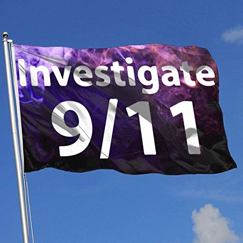 Oaqueen Banderas Investigate 9.11 Breeze Flag 3 X 5-100% Polyester Single Layer Translucent Flags 90 X 150CM - Banner 3' X 5' Ft