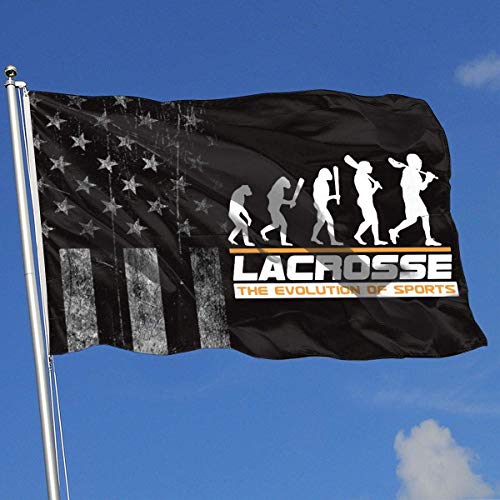 Oaqueen Banderas, Outdoor Flags Evolution Lacrosse 3X5 Ft Flag for Outdoor Indoor Home Decor