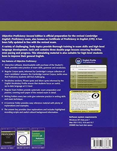 Objective Proficiency 2nd Student's Book Pack (Student's Book with Answers with Downloadable Software and Class Audio CDs (2))