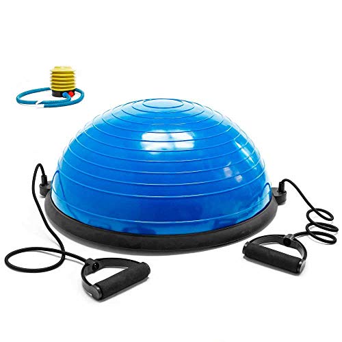 OcioDual Bos Up Balance Trainer Fitball Pelota de Gimnasia Bola de Equilibrio para Entranamiento Pilates Media Bola 60cm con