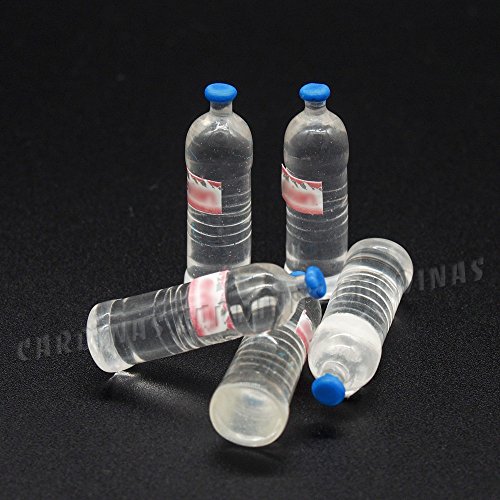 Odoria 1/12 Miniatura 5PZ Botella de Agua Bebidas Cocina Accesorio para Casa de Muñecas