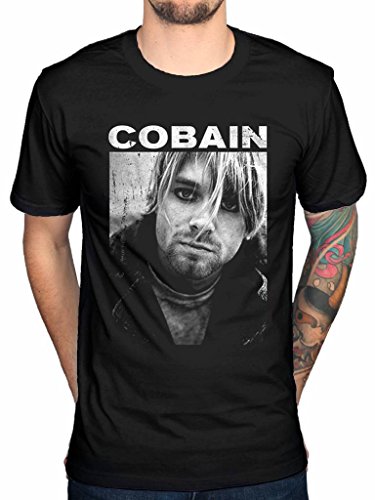 Official Kurt Cobain Shadow T-Shirt Nirvana Nevermind In Utero Rock Band