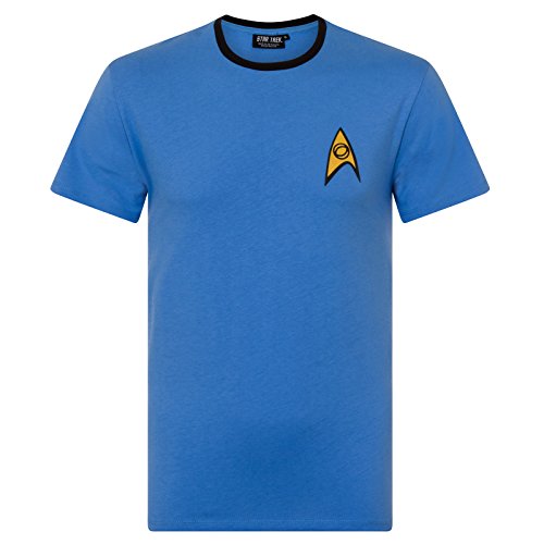 Official Star Trek Science and Medical Uniform Men's T-Shirt (L)