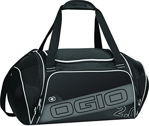 Ogio Borsone Da Palestra/per Sport 2X Nero E Grigio Bolso de Gimnasio, 58 cm, Negro (Nero)