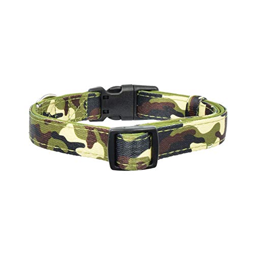 Olahibi Collar de perro con estampado de camuflaje, acolchado de neopreno, material de poliéster, para perros grandes (L, camuflaje)