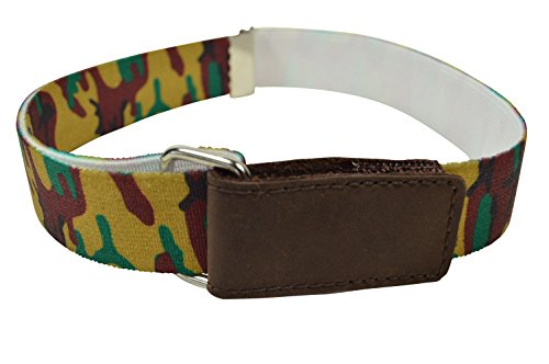 Olata Cinturón Elástico para los Niños/Niñas 1-6 Años, Hook y Loop Fijación con Impreso Diseño. Camuflaje