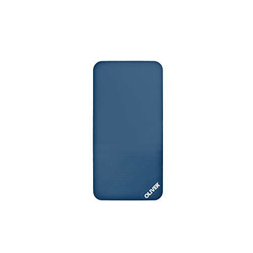 OLIVER – Colchoneta de Gimnasia 120 x 60 x 1 cm – Esterilla de Yoga Pilates Fitness Ejercicios Esterilla de Gimnasia Suelo Alfombrilla Entrenamiento, Azul