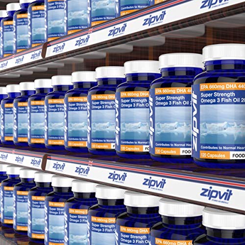 Omega 3 Fish Oil 2000mg, 120 Capsules. EPA 660mg DHA 440mg per serving. Supports Heart, Brain Function and Eye Health.